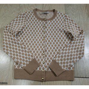 Banana Republic Medium Cardigan Honeycomb Wool Polyester Blend Women's Hexagonal